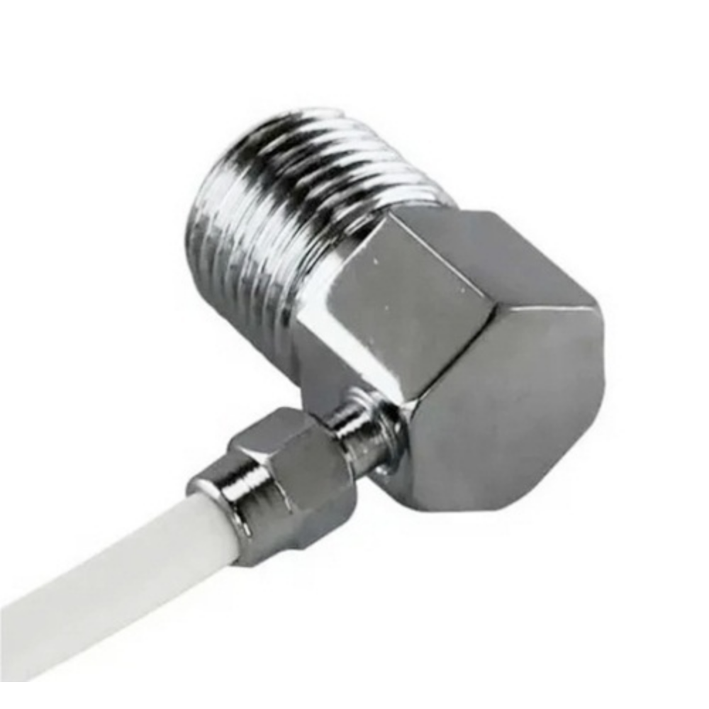 Adaptador de Parede 90º Rosca 1/2" p/ Mangueira 3/8" Tratagua - Imagem 2