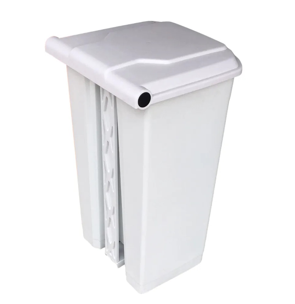 Lixeira com Pedal 100L Branca Perfect - Imagem 2