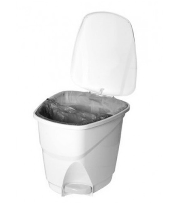 Lixeira Ecológica com Pedal 16L Branca Astra - Imagem 3