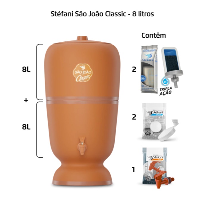 Filtro de Barro Stéfani São João Classic 8L - Imagem 2