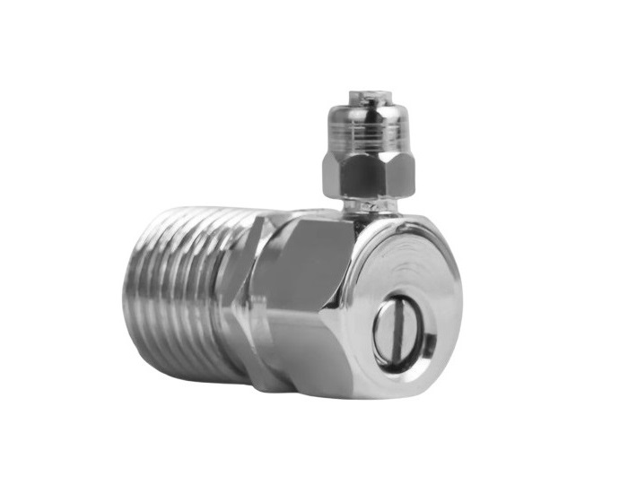 Adaptador de Parede 90º c/ Registro Rosca 1/2" p/ Mangueira 1/4" Tratagua