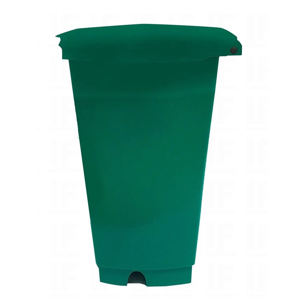Lixeira com Pedal 50L Verde Perfect - Imagem 2