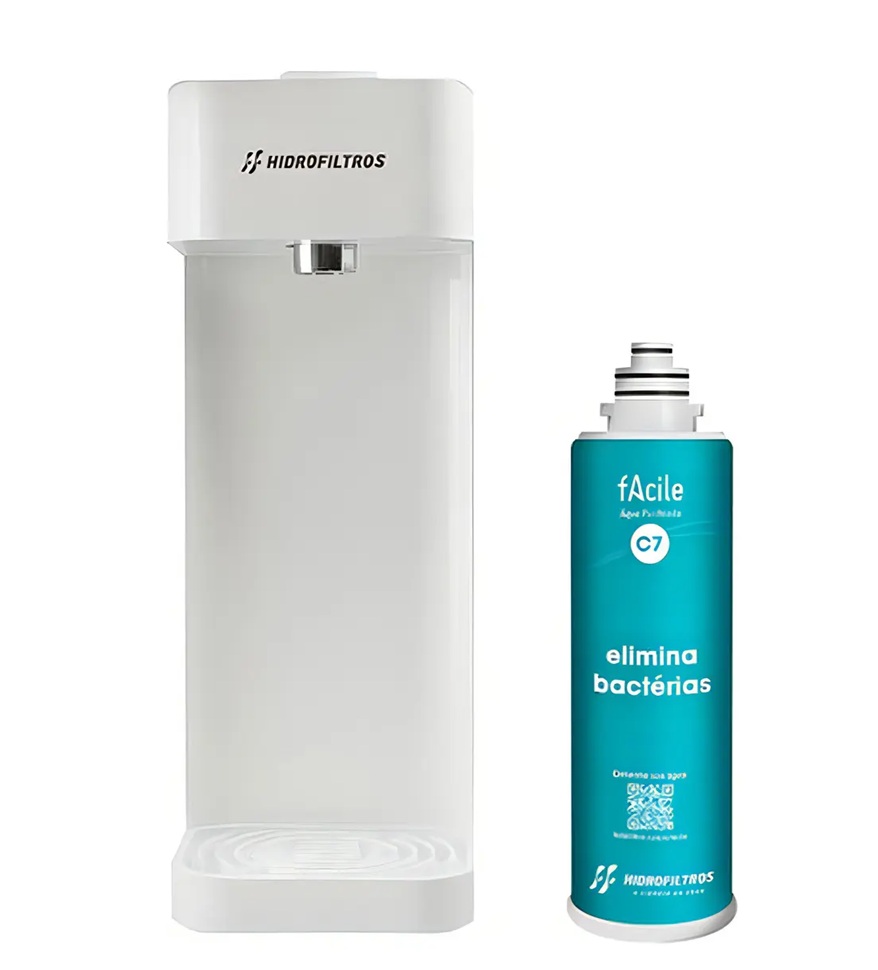 Purificador de Água Facile C7 Branco Hidrofiltros - Imagem 6