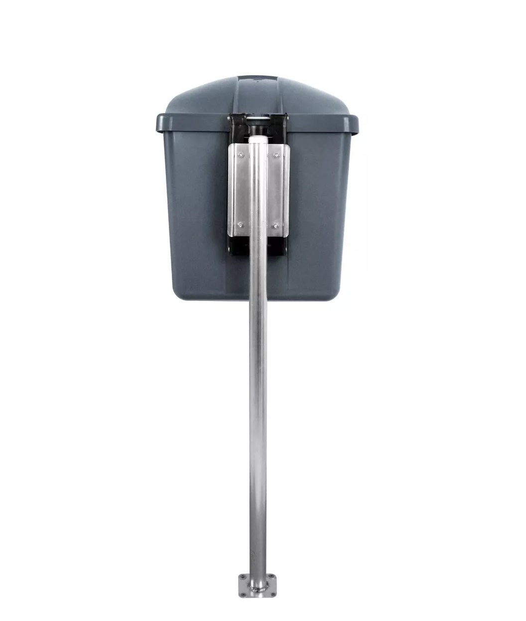 Lixeira Coleta Seletiva com Poste 40L Cinza JSN - Imagem 3