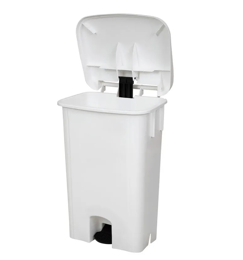 Lixeira com Pedal 100L Branca Bralimpia - Imagem 2