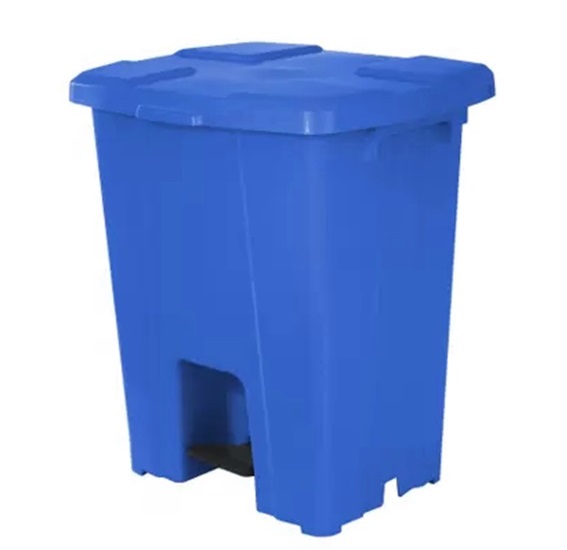 Lixeira com Pedal e Aro Interno 30L Azul JSN