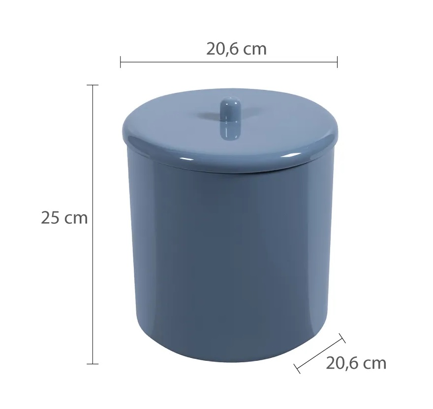 Cesto Multiuso com Tampa 6L Mediterrâneo Astra - Imagem 2