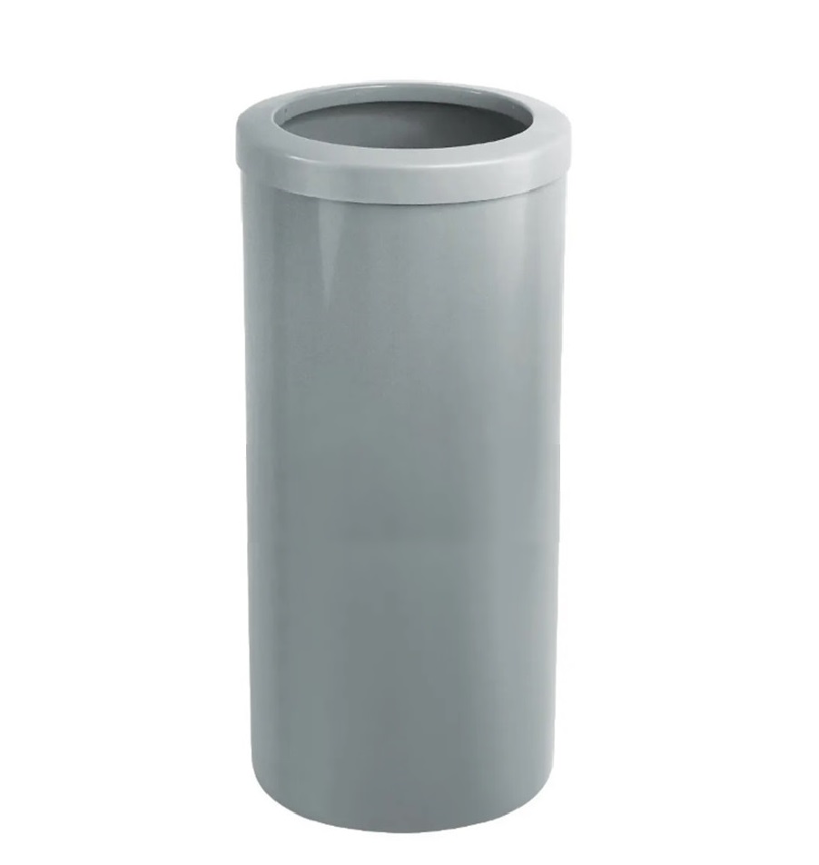 Lixeira com Aro 50L Cinza JSN